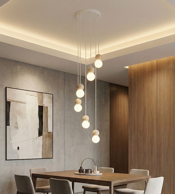 Emibig Lighting Taklampa LOOP 6 VIT