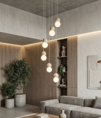 Emibig Lighting Taklampa LOOP 6 VIT