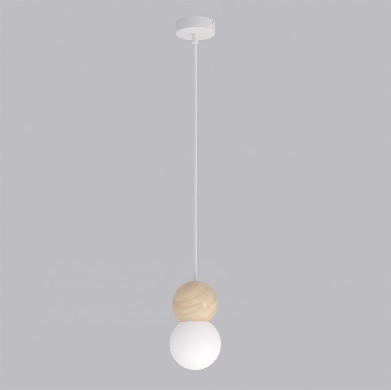 Emibig Lighting Taklampa LOOP 1 VIT
