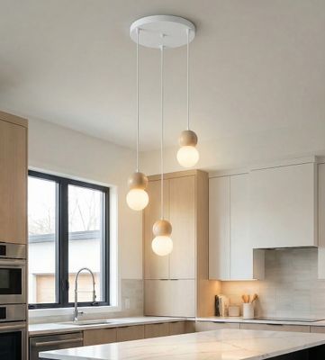 Emibig Lighting Taklampa LOOP 3 VIT