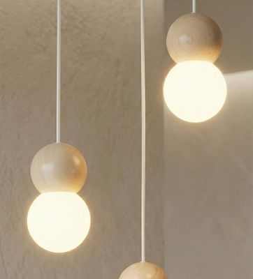 Emibig Lighting Taklampa LOOP 3 VIT
