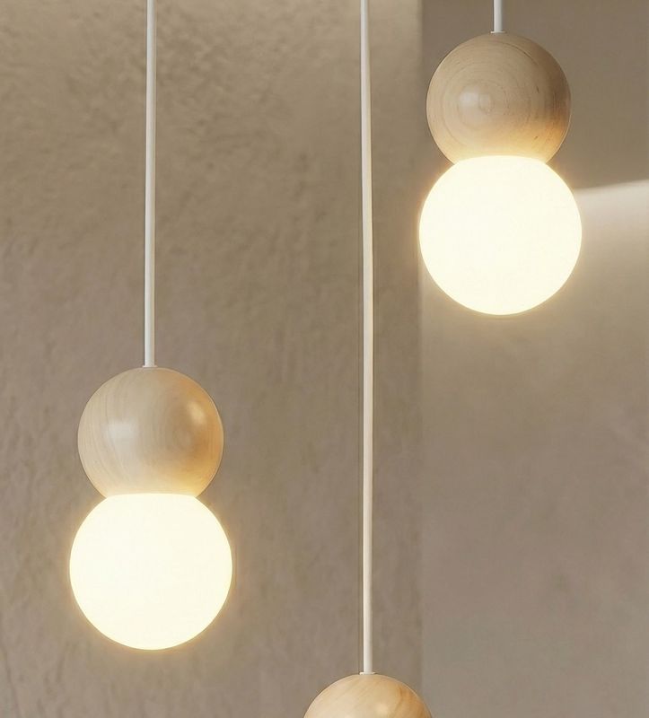 Emibig Lighting Taklampa LOOP 3 VIT