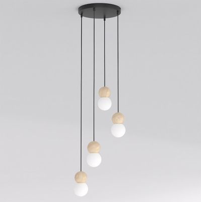 Emibig Lighting Taklampa LOOP 4 SVART