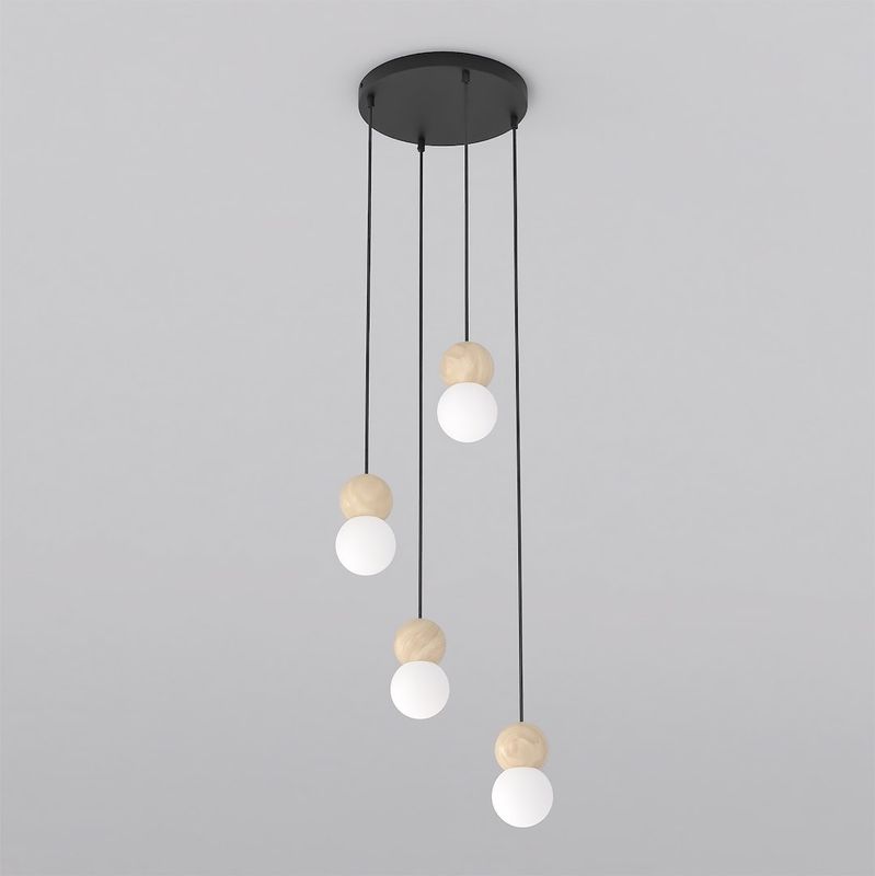 Emibig Lighting Taklampa LOOP 4 SVART