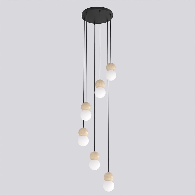 Emibig Lighting Taklampa LOOP 6 SVART