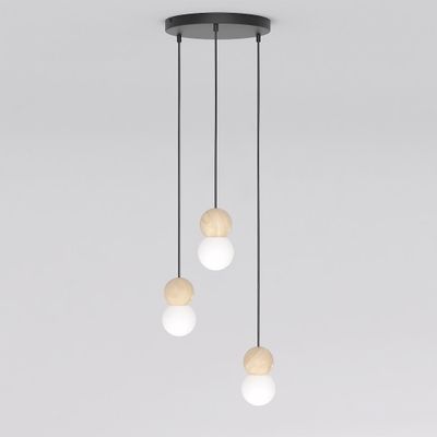 Emibig Lighting Taklampa LOOP 3 SVART