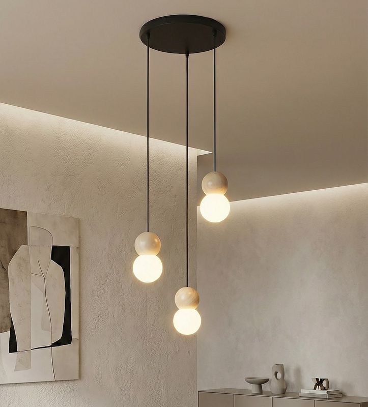 Emibig Lighting Taklampa LOOP 3 SVART