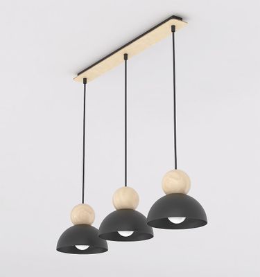 Emibig Lighting Taklampa KAKI 3 SVART