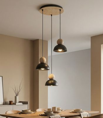 Emibig Lighting Taklampa KAKI 3PREM SVART