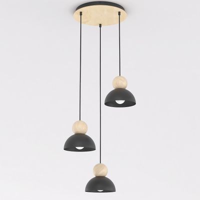 Emibig Lighting Taklampa KAKI 3PREM SVART