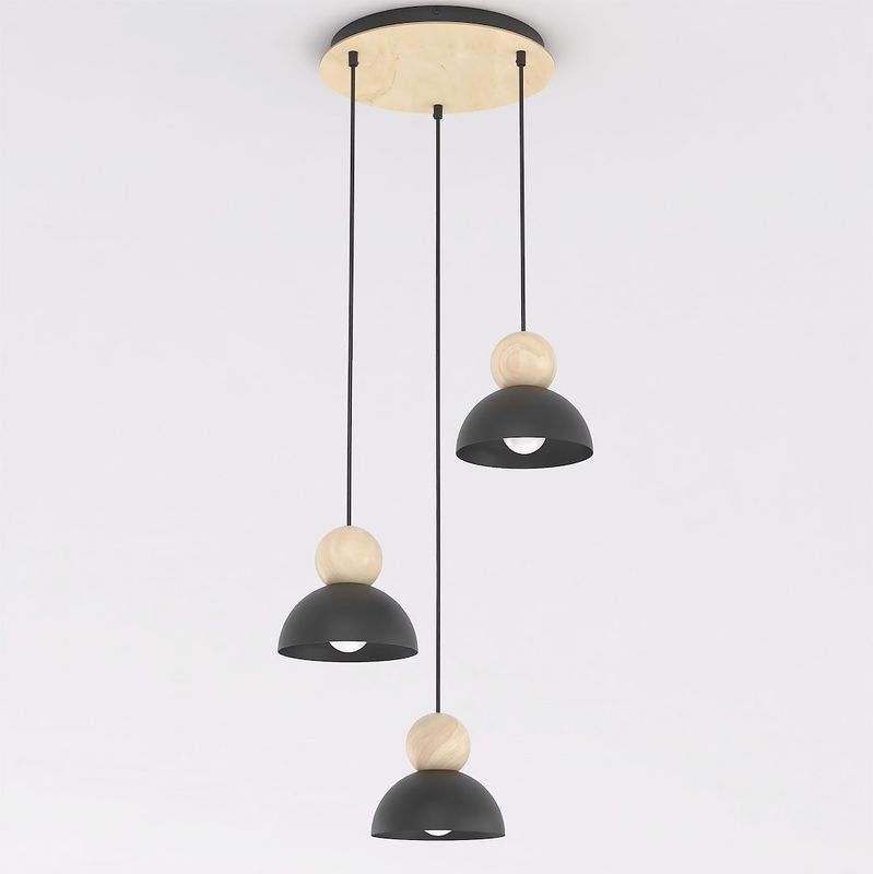 Emibig Lighting Taklampa KAKI 3PREM SVART