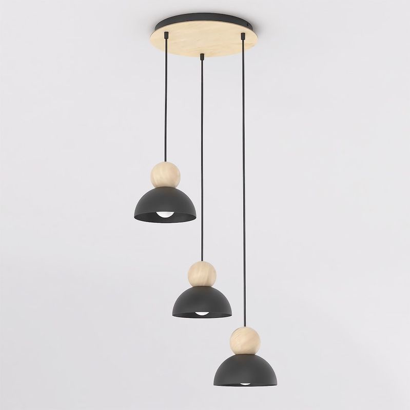 Emibig Lighting Taklampa KAKI 3PREM SVART
