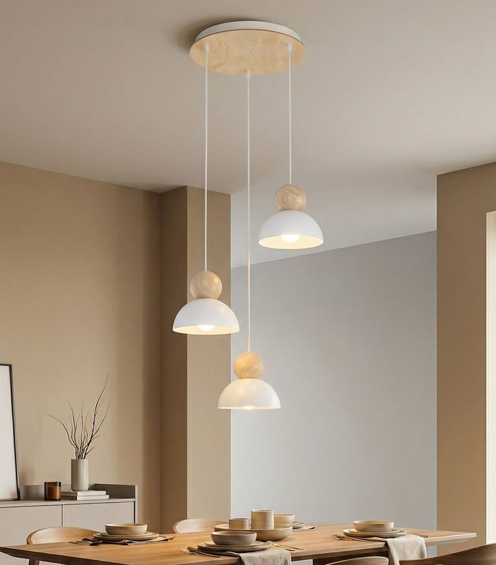 Emibig Lighting Taklampa KAKI 3PREM VIT