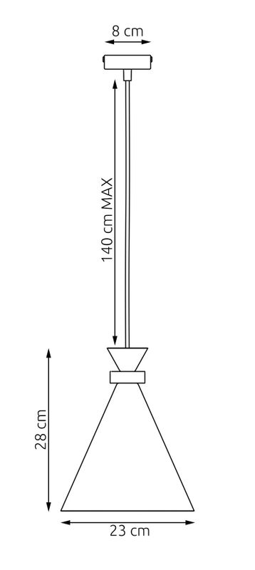 Emibig Lighting Taklampa ZERO 1 VIT