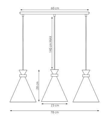 Emibig Lighting Taklampa ZERO 3 VIT