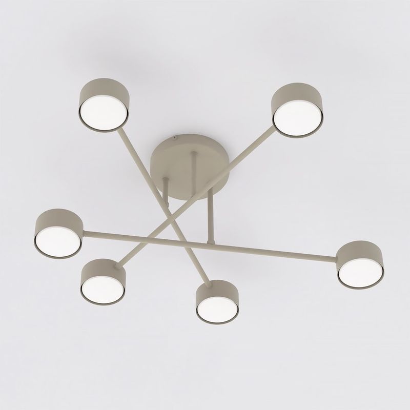 Emibig Lighting Taklampa HALO 6 MOKKA