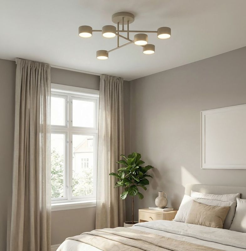 Emibig Lighting Taklampa HALO 6 MOKKA