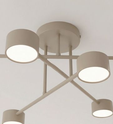 Emibig Lighting Taklampa HALO 6 MOKKA