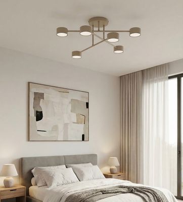 Emibig Lighting Taklampa HALO 6 MOKKA