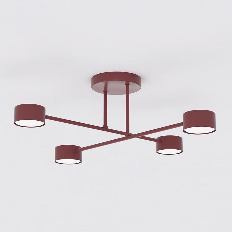 Emibig Lighting Taklampa HALO 4 BURGUNDY