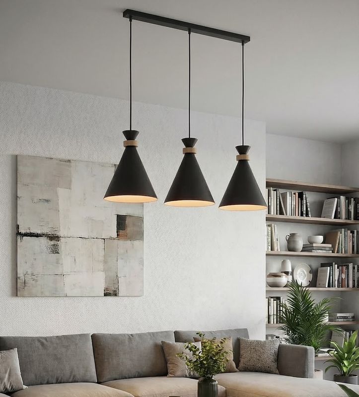 Emibig Lighting Taklampa ZERO 3 SVART