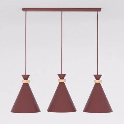 Emibig Lighting Taklampa ZERO 3 BURGUNDY