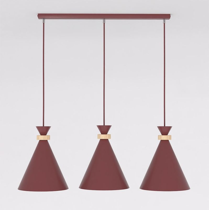 Emibig Lighting Taklampa ZERO 3 BURGUNDY