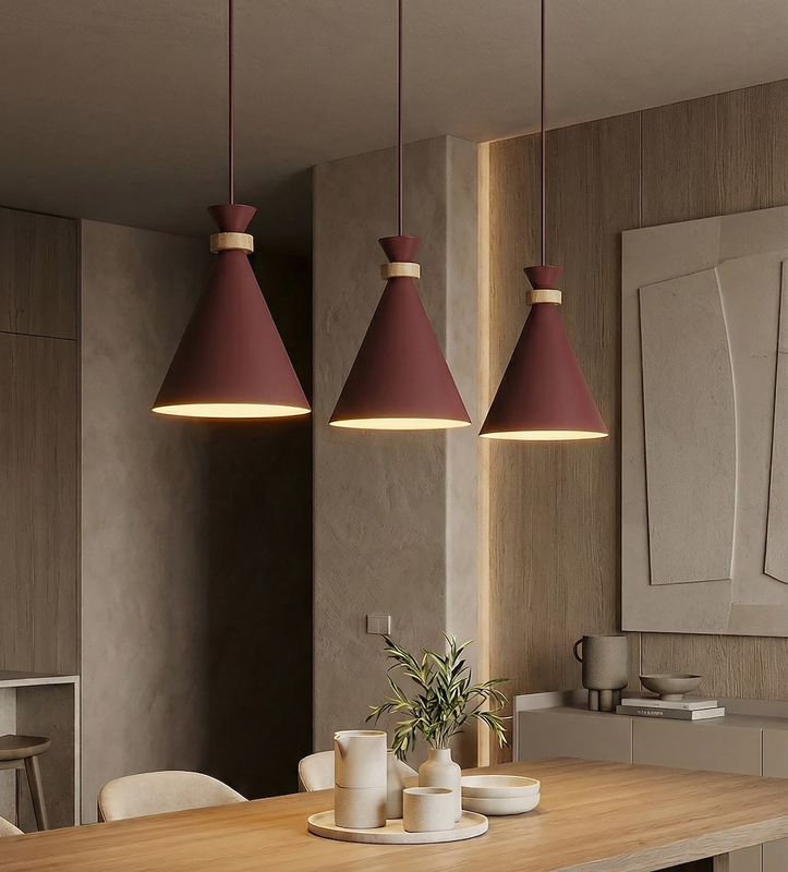 Emibig Lighting Taklampa ZERO 3 BURGUNDY
