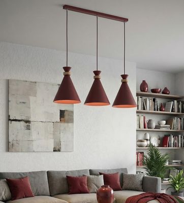 Emibig Lighting Taklampa ZERO 3 BURGUNDY