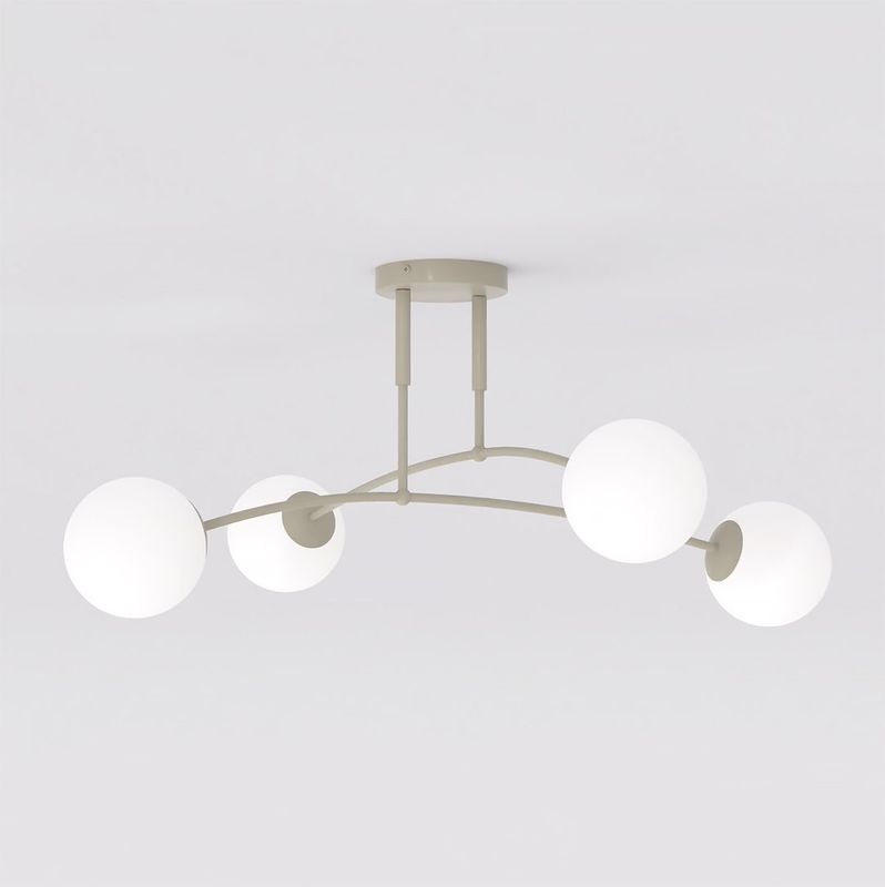 Emibig Lighting Taklampa PREGOS 4 MOKKA OPAL
