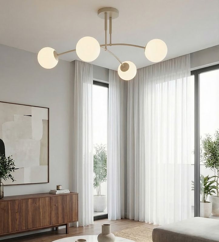 Emibig Lighting Taklampa PREGOS 4 MOKKA OPAL