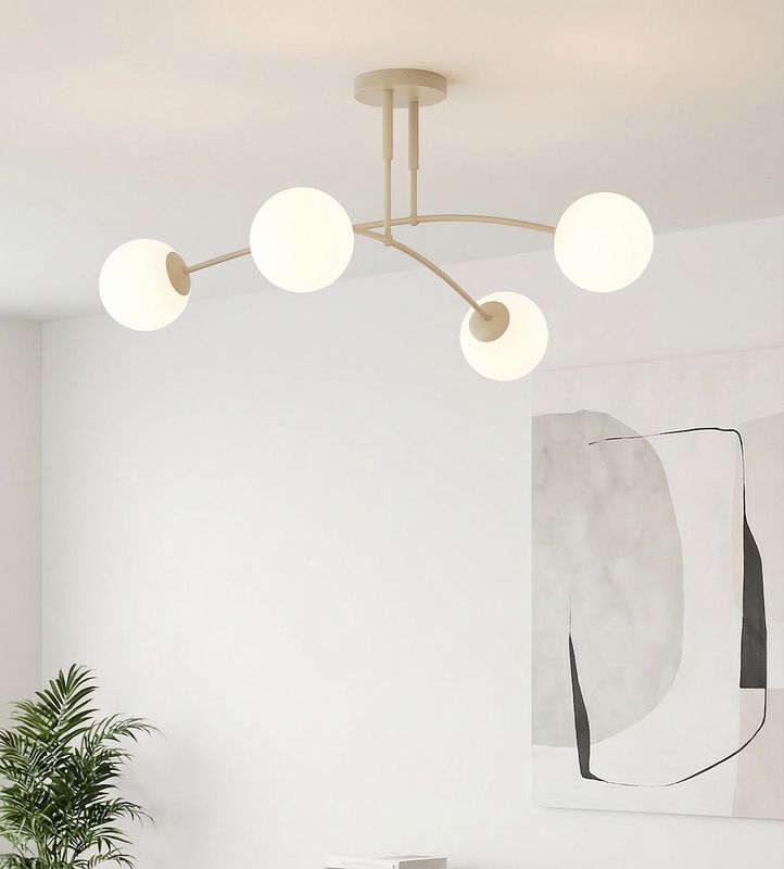Emibig Lighting Taklampa PREGOS 4 MOKKA OPAL