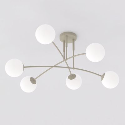 Emibig Lighting Taklampa PREGOS 6 MOKKA OPAL