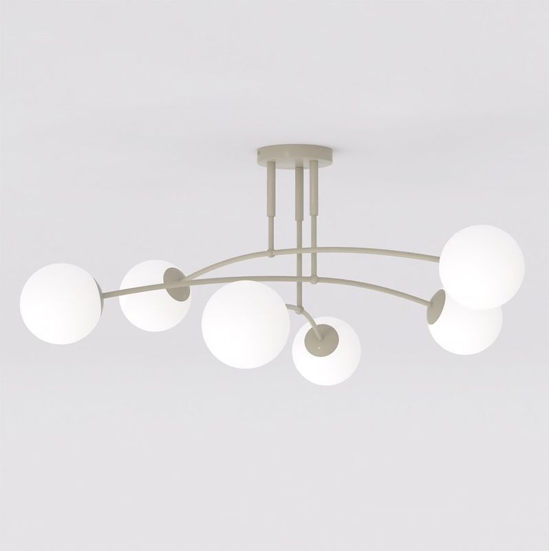 Emibig Lighting Taklampa PREGOS 6 MOKKA OPAL