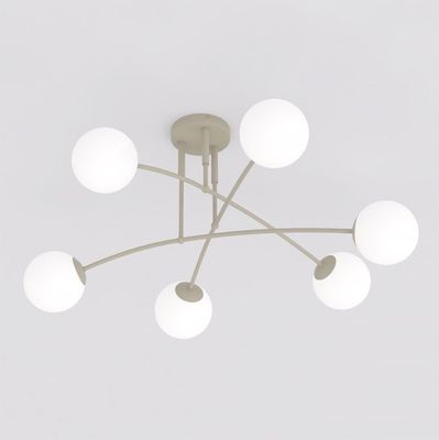 Emibig Lighting Taklampa PREGOS 6 MOKKA OPAL