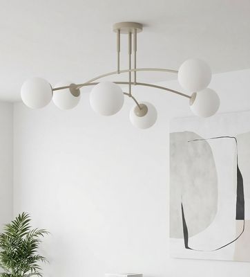 Emibig Lighting Taklampa PREGOS 6 MOKKA OPAL