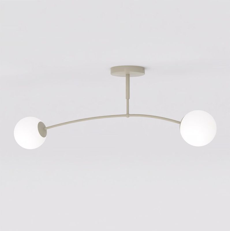 Emibig Lighting Taklampa PREGOS 2 MOKKA OPAL