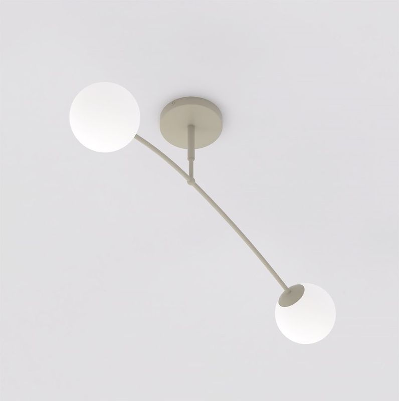 Emibig Lighting Taklampa PREGOS 2 MOKKA OPAL