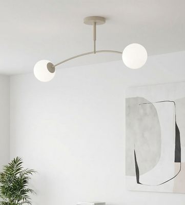 Emibig Lighting Taklampa PREGOS 2 MOKKA OPAL