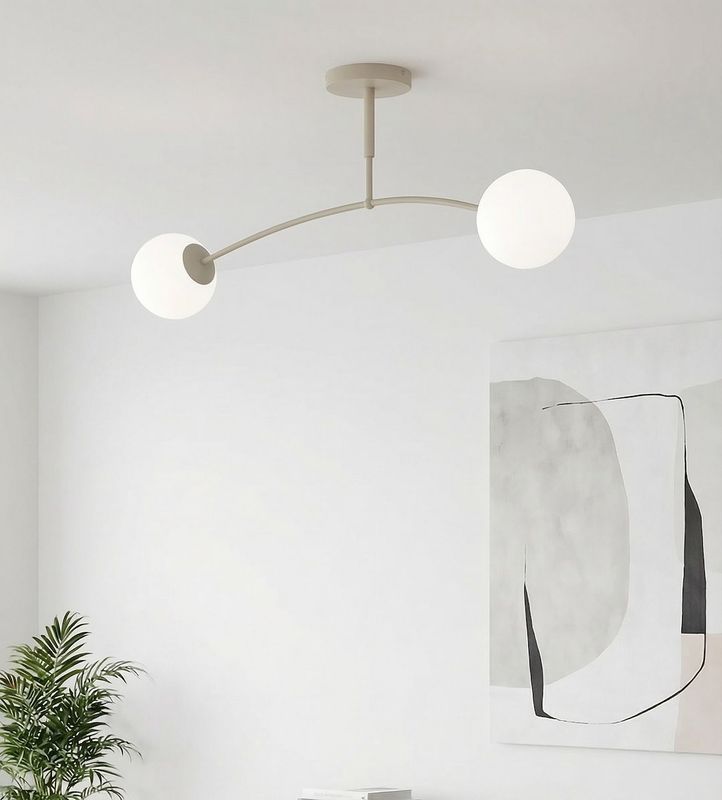 Emibig Lighting Taklampa PREGOS 2 MOKKA OPAL