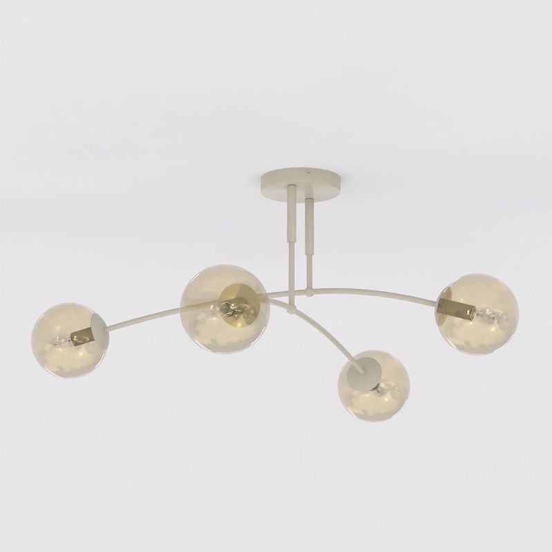 Emibig Lighting Taklampa PREGOS 4 MOKKA HONUNG