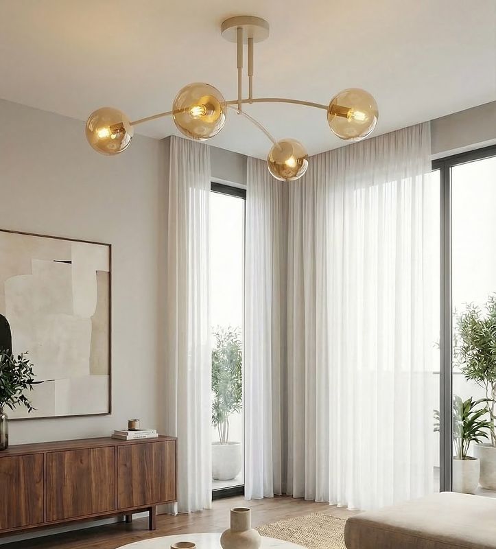 Emibig Lighting Taklampa PREGOS 4 MOKKA HONUNG