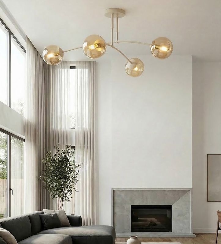 Emibig Lighting Taklampa PREGOS 4 MOKKA HONUNG