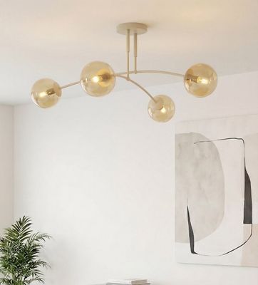 Emibig Lighting Taklampa PREGOS 4 MOKKA HONUNG