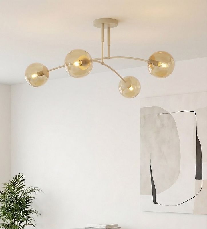 Emibig Lighting Taklampa PREGOS 4 MOKKA HONUNG