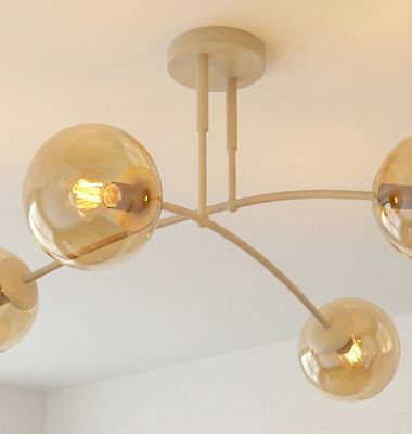 Emibig Lighting Taklampa PREGOS 4 MOKKA HONUNG