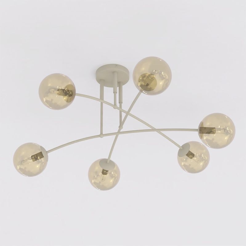 Emibig Lighting Taklampa PREGOS 6 MOKKA HONUNG