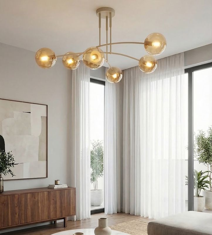 Emibig Lighting Taklampa PREGOS 6 MOKKA HONUNG