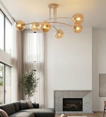 Emibig Lighting Taklampa PREGOS 6 MOKKA HONUNG