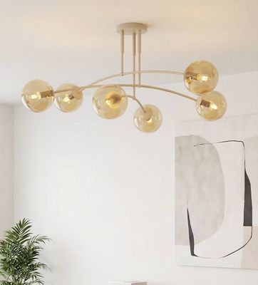 Emibig Lighting Taklampa PREGOS 6 MOKKA HONUNG